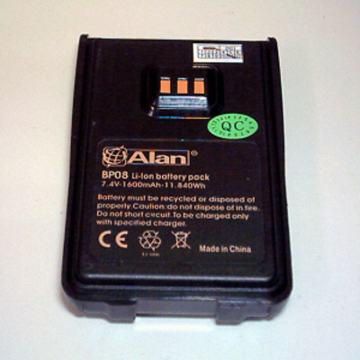 MIDLAND BP-08 (G1192), bateria li-ion 1600mAh p/HP-x08