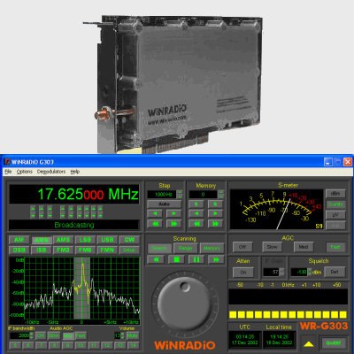 WINRADIO WR-G303I, Receptor interno p/PC 0-30Mhz