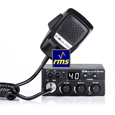 MIDLAND M-ZERO-PLUS-AM/FM, radio CB com RFg (C1169.01)