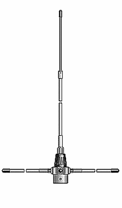 SIRIO GP-3E, antena de base vhf