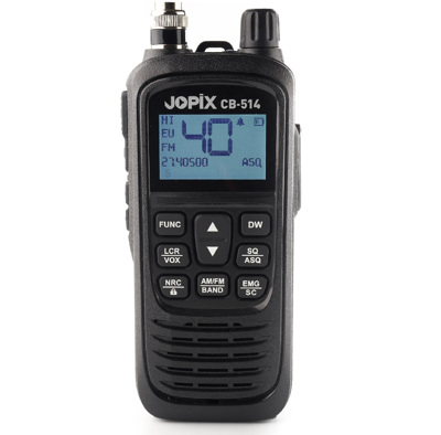 JOPIX CB-514-KIT, portátil cb am/fm com kit de viatura