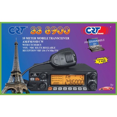 CRT SS-8900, rádio 10mts+vhf(rx)