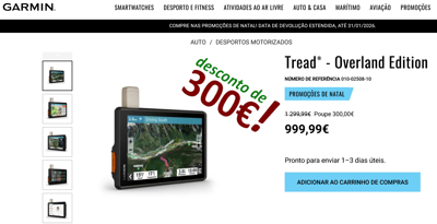 GARMIN TREAD ed.OVERLAND 010-02508-10, navegador 8''