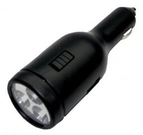 Alimentador isqueiro USB+lanterna LED (36100040) DCU