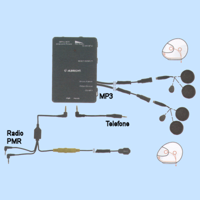 AE-500(C806), Intercom c/fio p/moto c/radioFM